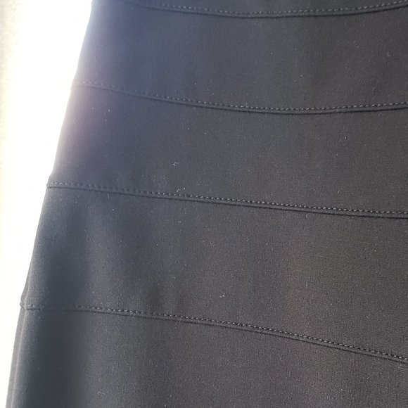Thalian Black Pencil Bodycon Stretchy Skirt, 4 - Picture 4 of 9